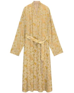 Shanghai Tang Tang Jacquard Silk Coat - White