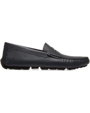 Bally Embossed Penny Loafers - Grey