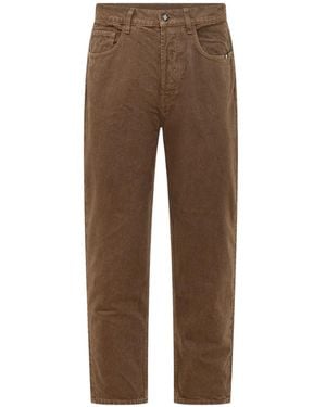 AMISH Jeremiah Straight Jeans - Brown
