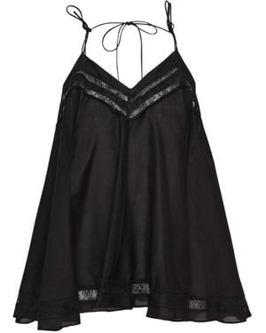 3.1 Phillip Lim Lace-Trim Camisole Top - Black