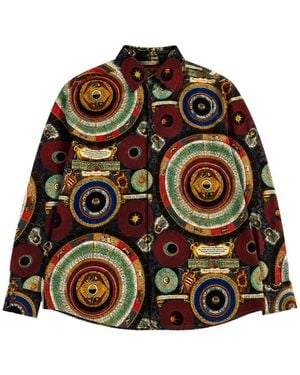 Alice + Olivia Camicia Hands Of Time - Marrone