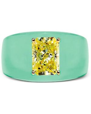 SOLO for Diamonds Diamond Chunky Ring - Green
