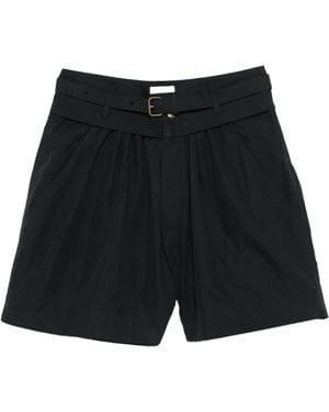 Isabel Marant Pleated Belted Shorts - Black