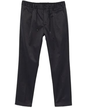 Herno Drawstring-Waist Pleated Pants - Black