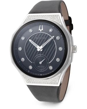 Bulova Curv Diamond 35Mm Watch - Gray