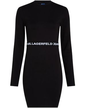 Karl Lagerfeld Eyelet-Detail T-Shirt - Black