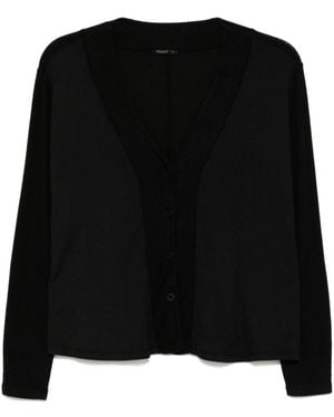 Transit Panelled Cardigan - Black