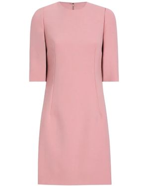 Dolce & Gabbana Dna Wool Mini Dress - Pink