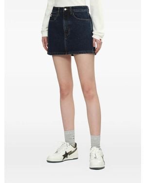 A Bathing Ape Heart-Motif Mini Skirt - Blue