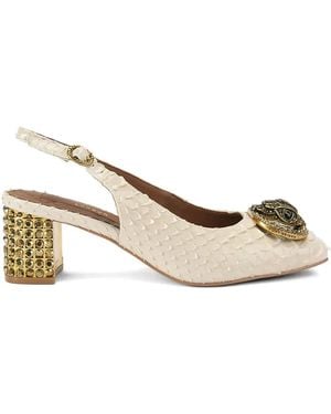 Kurt Geiger Chelsea slingback leather pumps - Neutro