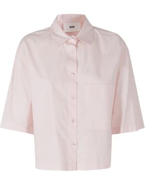 SOLOTRE Cropped Shirt - Pink