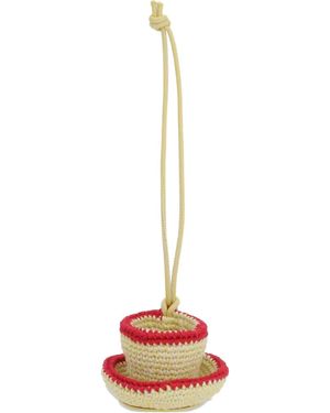 JW Anderson Tea Cup-Pendant Bag Strap - White