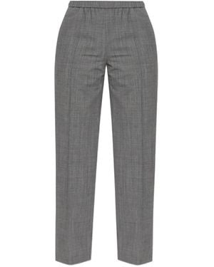 Fabiana Filippi Creased Straight-Leg Trousers - Grey