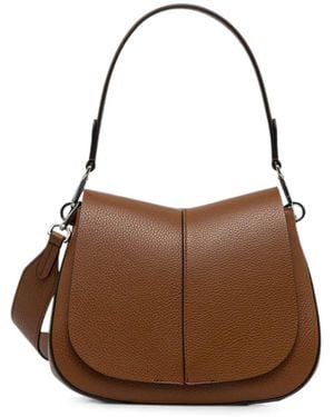 Gianni Chiarini Medium Helena Grained-Leather Tote Bag - Brown