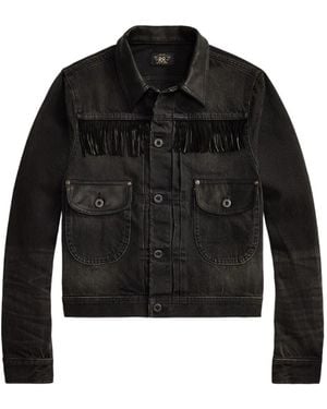 RRL Fringed Jacket - Black