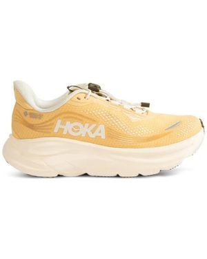 Hoka One One Clifton 11 Gtx Lace-Up Sneakers - Natural