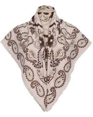 Cara Cara Tai Paisley-Print Scarf - Metallic