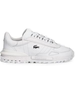 Lacoste Elite Active Sneakers Mit Logo-Schild - Weiß