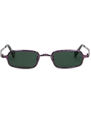 Kuboraum Z18 Rectangular-Frame Sunglasses - Green