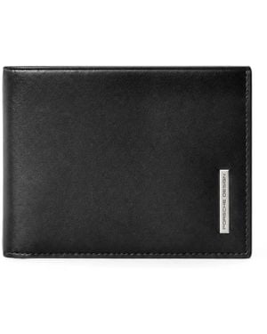 Piquadro Portemonnaie Mit Logo-Schild - Schwarz