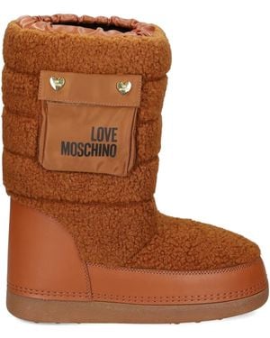 Love Moschino Stivali Con Tasche - Marrone