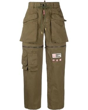 DSquared² Tapered-Cargohose Mit Patch-Detail - Grün
