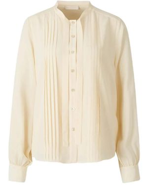 Ulla Johnson Delvine Tie-Neck Shirt - Natural