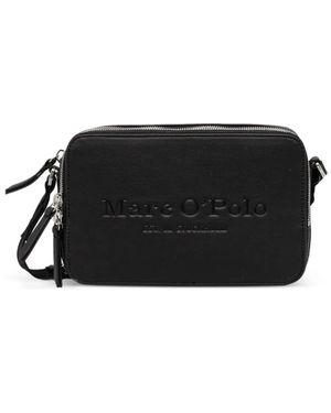 Marc O' Polo Small Logo Embossed-Logo Bag - Black