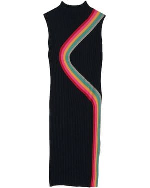 Paul Smith Abito Midi Swirl A Coste - Blu