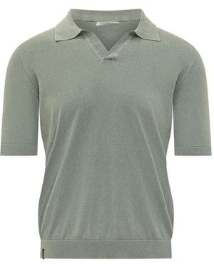 AROVESCIO Camiseta Derby De Manga Corta - Gris