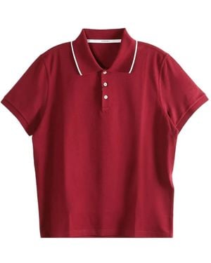 Saint Laurent Klassisches Poloshirt - Rot