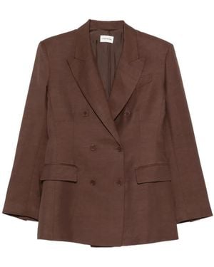 P.A.R.O.S.H. Double-Breasted Blazer - Brown
