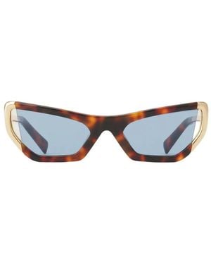 Lanvin Sonnenbrille Mit Geometrischem Gestell - Blau