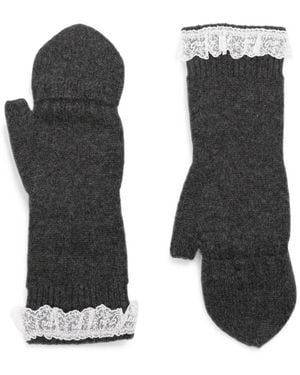 Ganni Wool Mittens - Black