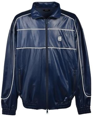 BREATH Piping Coated Jacket - Blue