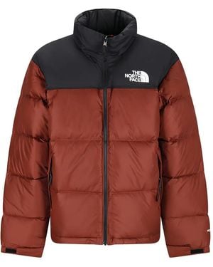 The North Face 1996 Retro Nuptse Logo-Detail Jacket - Red