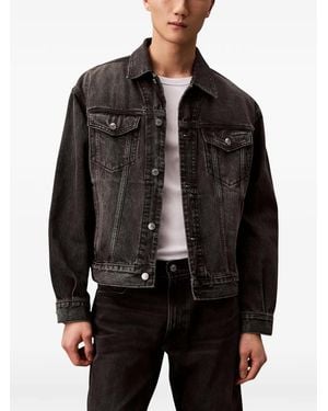 Calvin Klein Cotton Denim Jacket - Black