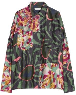 Dries Van Noten Viscose Cocoon Shirt - Green