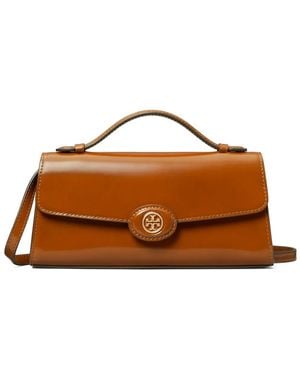 Tory Burch Robinson Mini-Tasche - Braun
