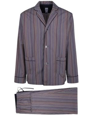 Paul Smith Artist Stripe Pyjamas - Purple