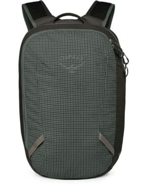 Osprey Transporter Grid-Pattern Backpack - Gray