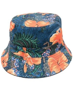 Orlebar Brown Floral-Print Bucket Hat - Blue