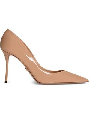 Dolce & Gabbana Patent-Leather Pumps - White