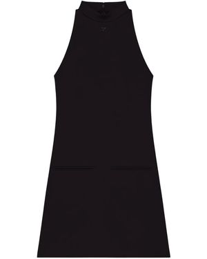 Courreges Heritage Crepe A Line Dress - Black