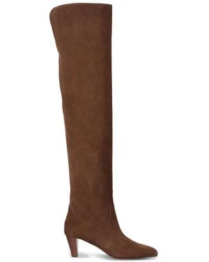 Ralph Lauren Bottines Harlee En Daim - Brown