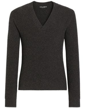 Dolce & Gabbana Pull En Laine Vierge - Black
