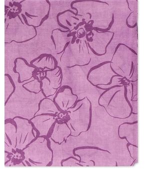 V73 Floral-Print Scarf - Purple