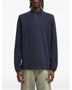 Barbour Essential Long-Sleeve Polo Shirt - Blue