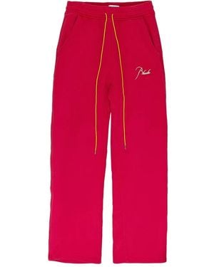 Rhude Heavyweight Signature Track Trousers - Red