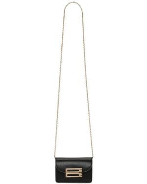 Victoria Beckham Micro Dorian Leather Cross Body Bag - White